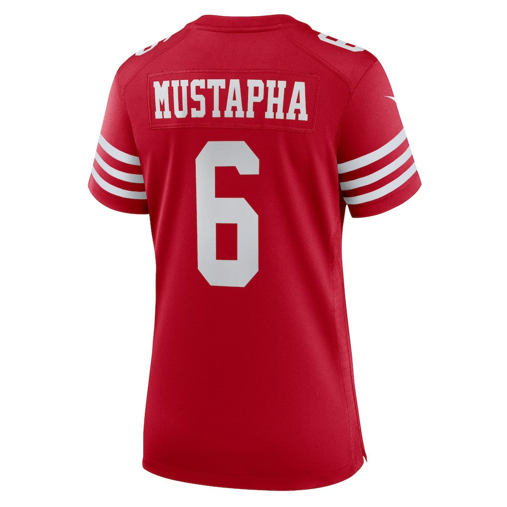 Malik Mustapha San Francisco 49ers Women's Team Game Jersey Scarlet - Nike