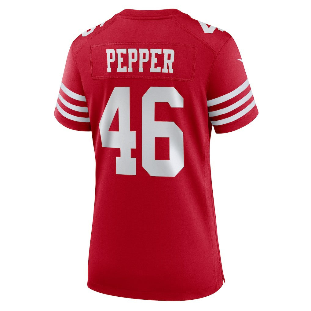Taybor Pepper San Francisco 49ers Women's Team Game Jersey Scarlet - Nike