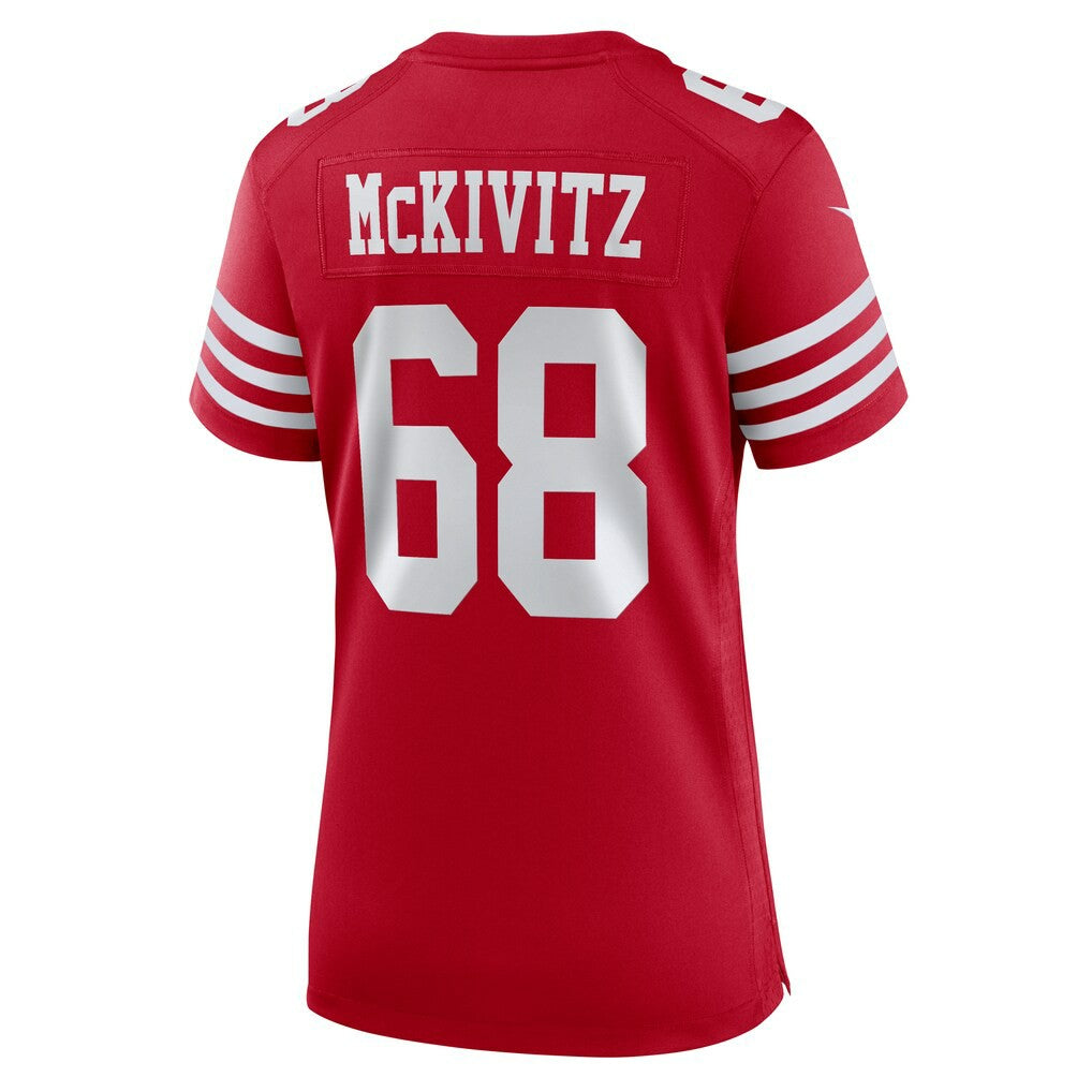 Colton McKivitz San Francisco 49ers Women's Team Game Jersey Scarlet - Nike