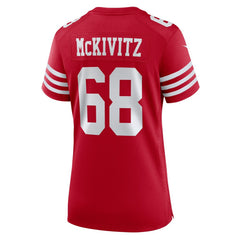 Colton McKivitz San Francisco 49ers Women's Team Game Jersey Scarlet - Nike