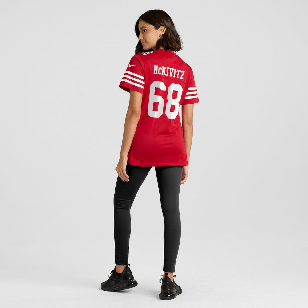 Colton McKivitz San Francisco 49ers Women's Team Game Jersey Scarlet - Nike