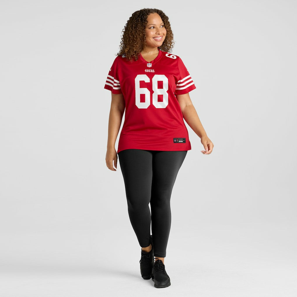 Colton McKivitz San Francisco 49ers Women's Team Game Jersey Scarlet - Nike