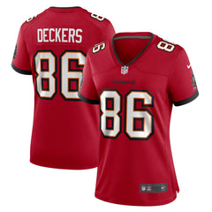 Evan Deckers Tampa Bay Buccaneers Women's Team Game Jersey Red - Nike