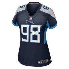 Jeffery Simmons Tennessee Titans Women's Alternate Game Jersey Navy - Nike