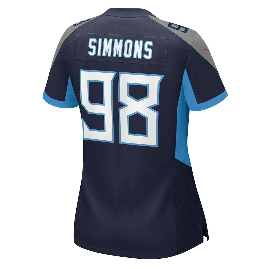 Jeffery Simmons Tennessee Titans Women's Alternate Game Jersey Navy - Nike