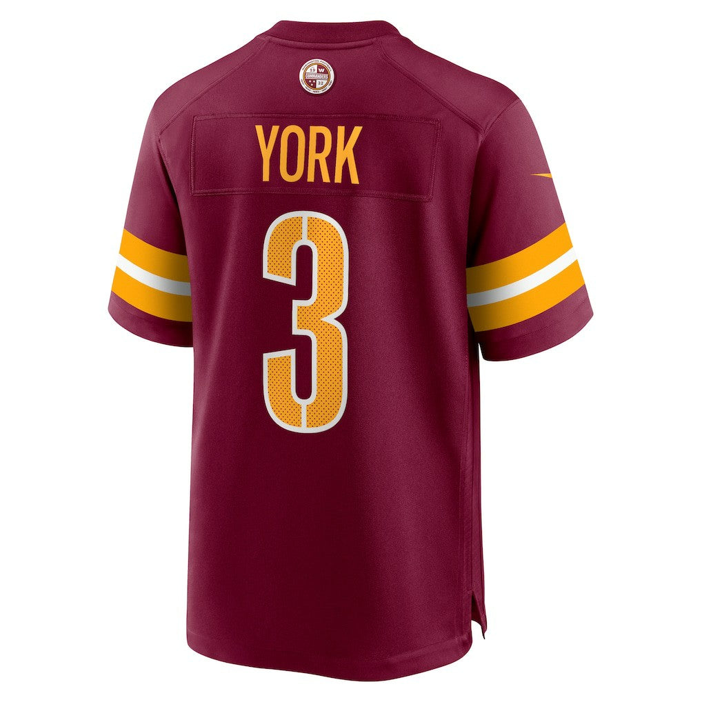 Cade York Washington Commanders Game Jersey Burgundy - Nike