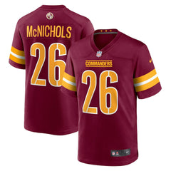Jeremy McNichols Washington Commanders Game Jersey Burgundy - Nike