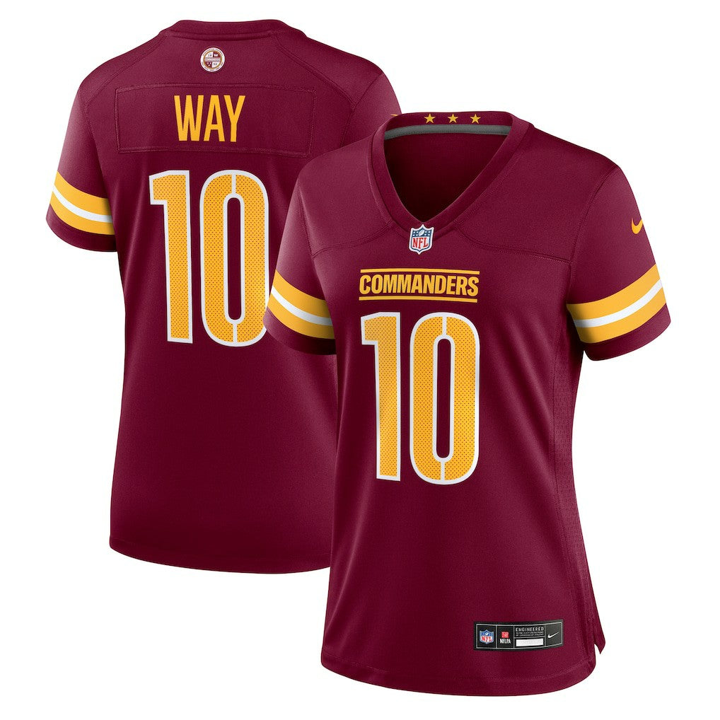 Tress Way Washington Commanders Women's Team Game Jersey Burgundy - Nike