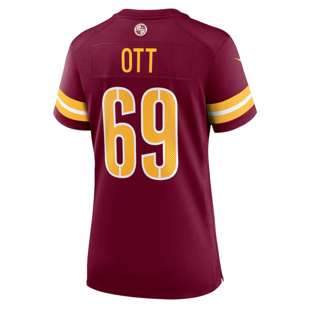 Tyler Ott Washington Commanders Women's Team Game Jersey Burgundy - Nike