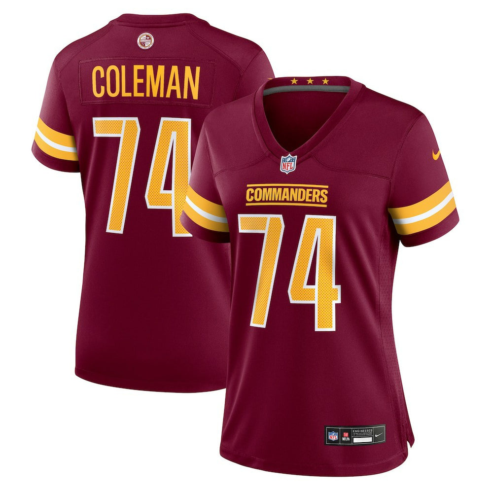 Brandon Coleman Washington Commanders Women's Team Game Jersey Burgundy - Nike