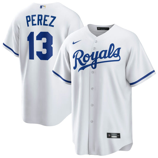 Salvador Perez Kansas City Royals Nike Home Replica Player Jersey - White | MLB Jerseys