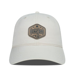 Ottawa Senators - Men's Levelwear Faux Leather Patch Unstructured Adjustable Hat Cream