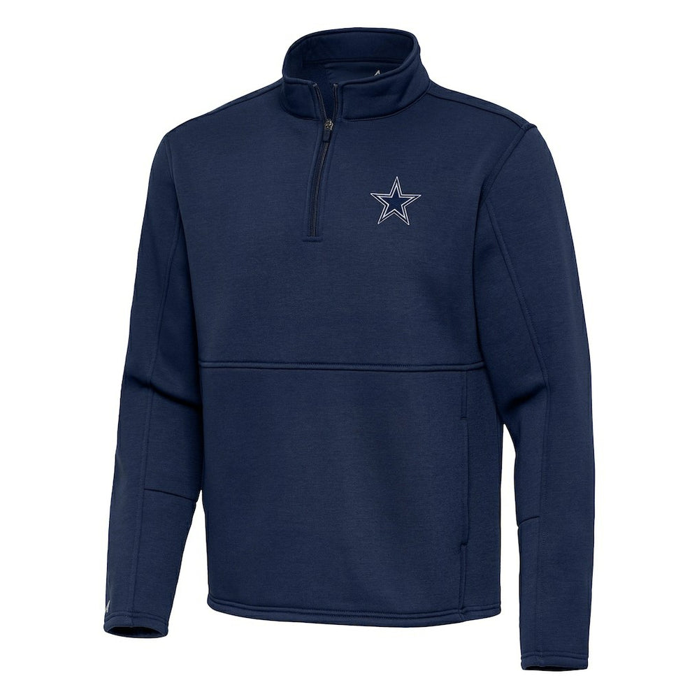 Dallas Cowboys Antigua Twist Quarter-Zip Pullover Jacket Navy - NFL