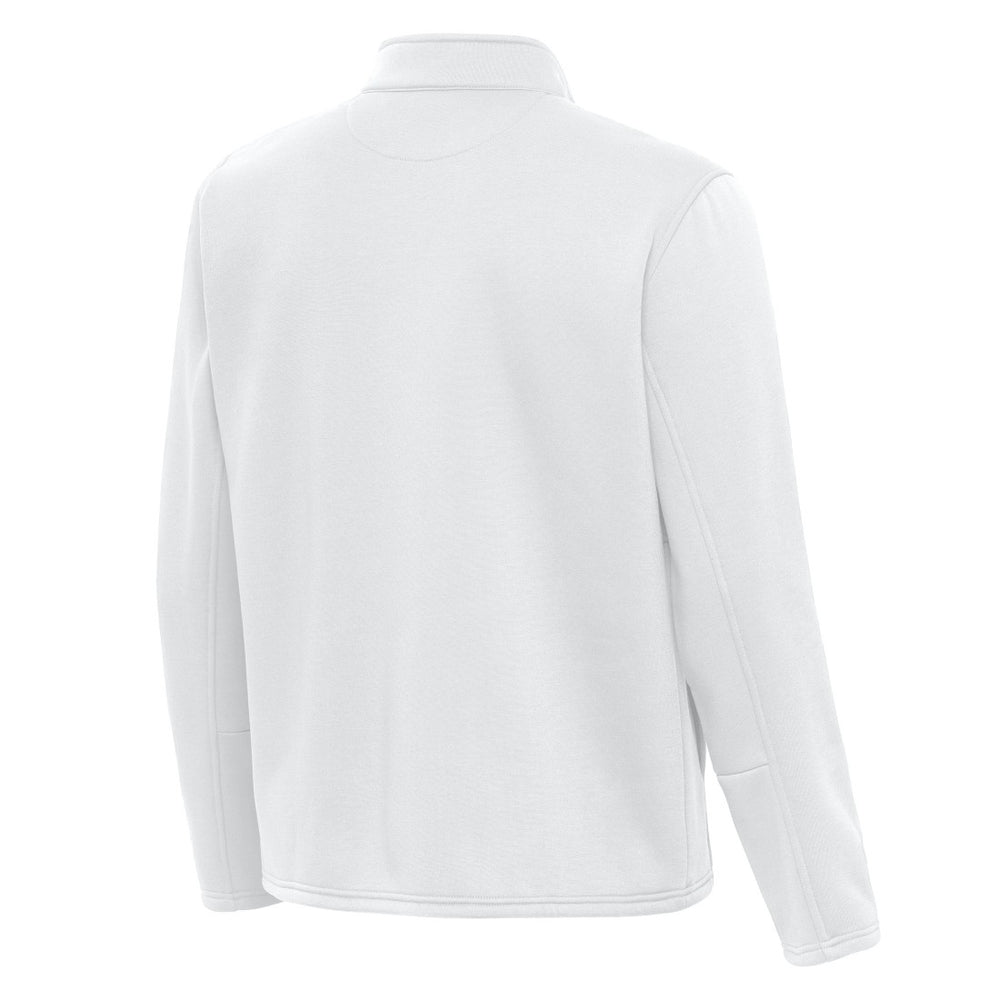 Detroit Lions Antigua Twist Quarter-Zip Pullover Jacket White - NFL