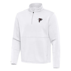 Atlanta Falcons Antigua Twist Quarter-Zip Pullover Jacket White - NFL