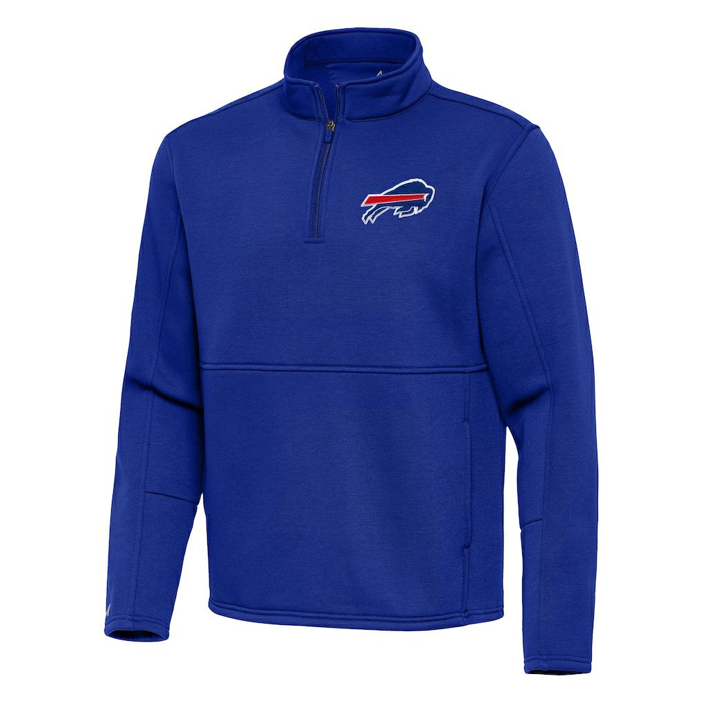Buffalo Bills Antigua Twist Quarter-Zip Pullover Jacket Royal - NFL