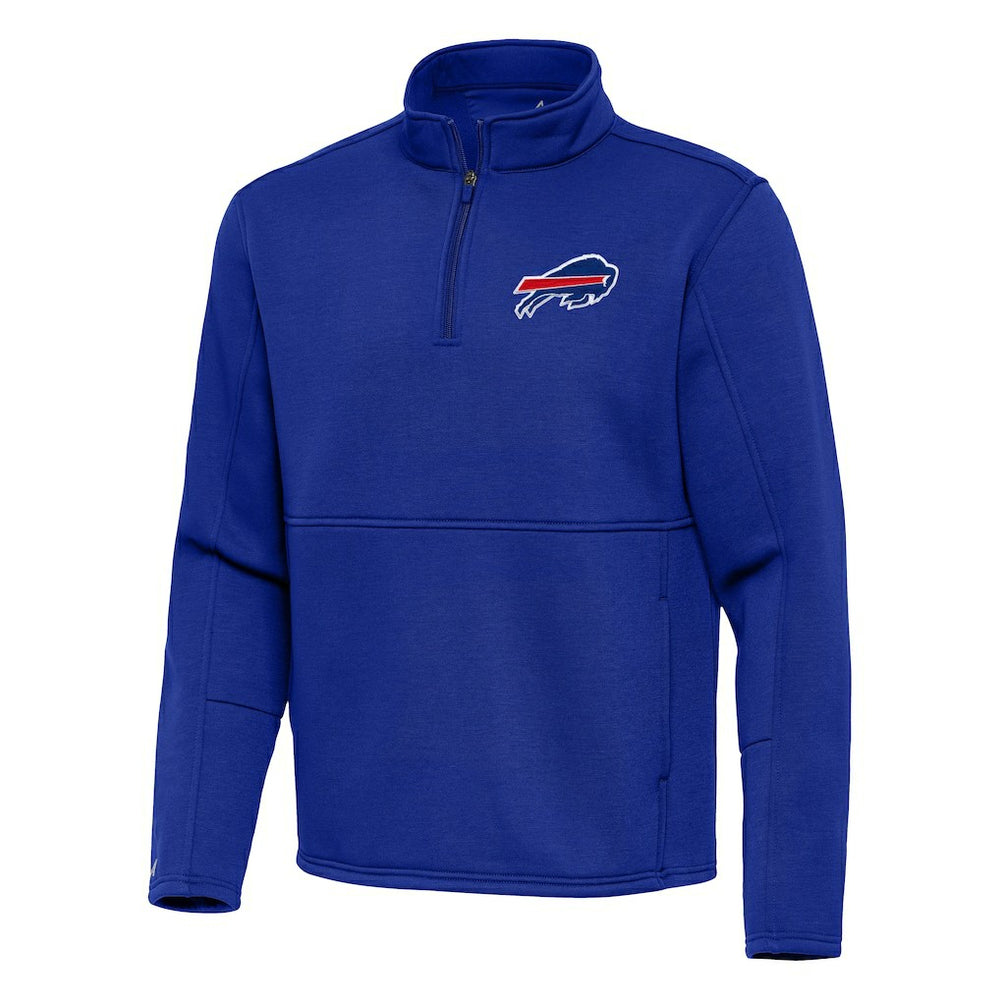Buffalo Bills Antigua Twist Quarter-Zip Pullover Jacket Royal - NFL