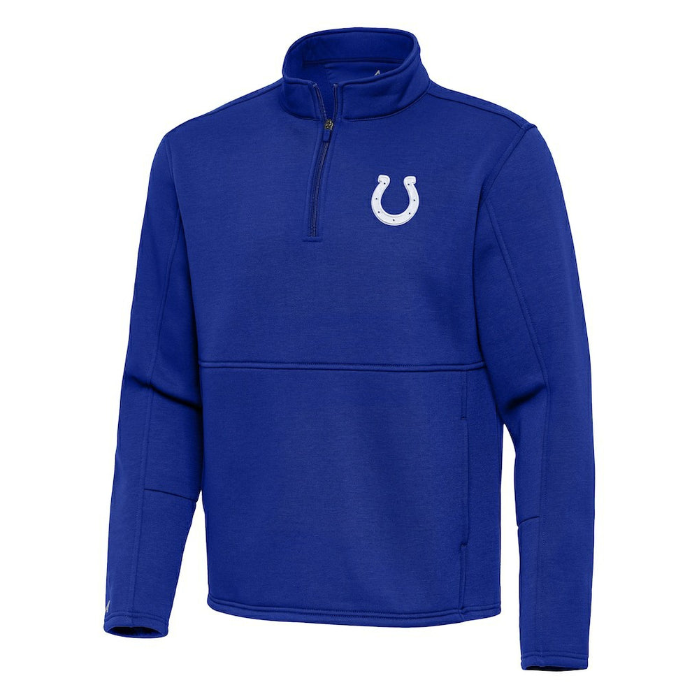 Indianapolis Colts Antigua Twist Quarter-Zip Pullover Jacket Royal - NFL