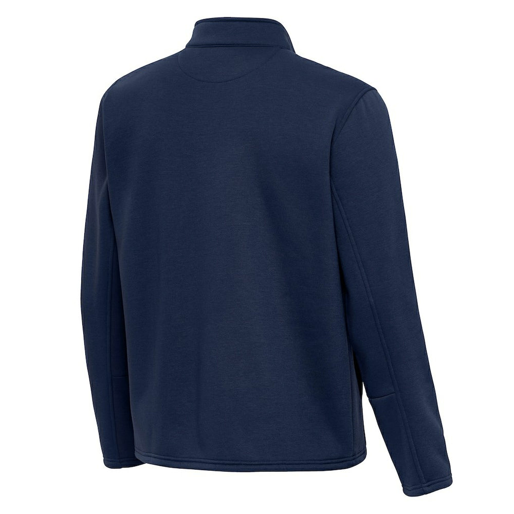 Seattle Seahawks Antigua Twist Quarter-Zip Pullover Jacket Navy - NFL