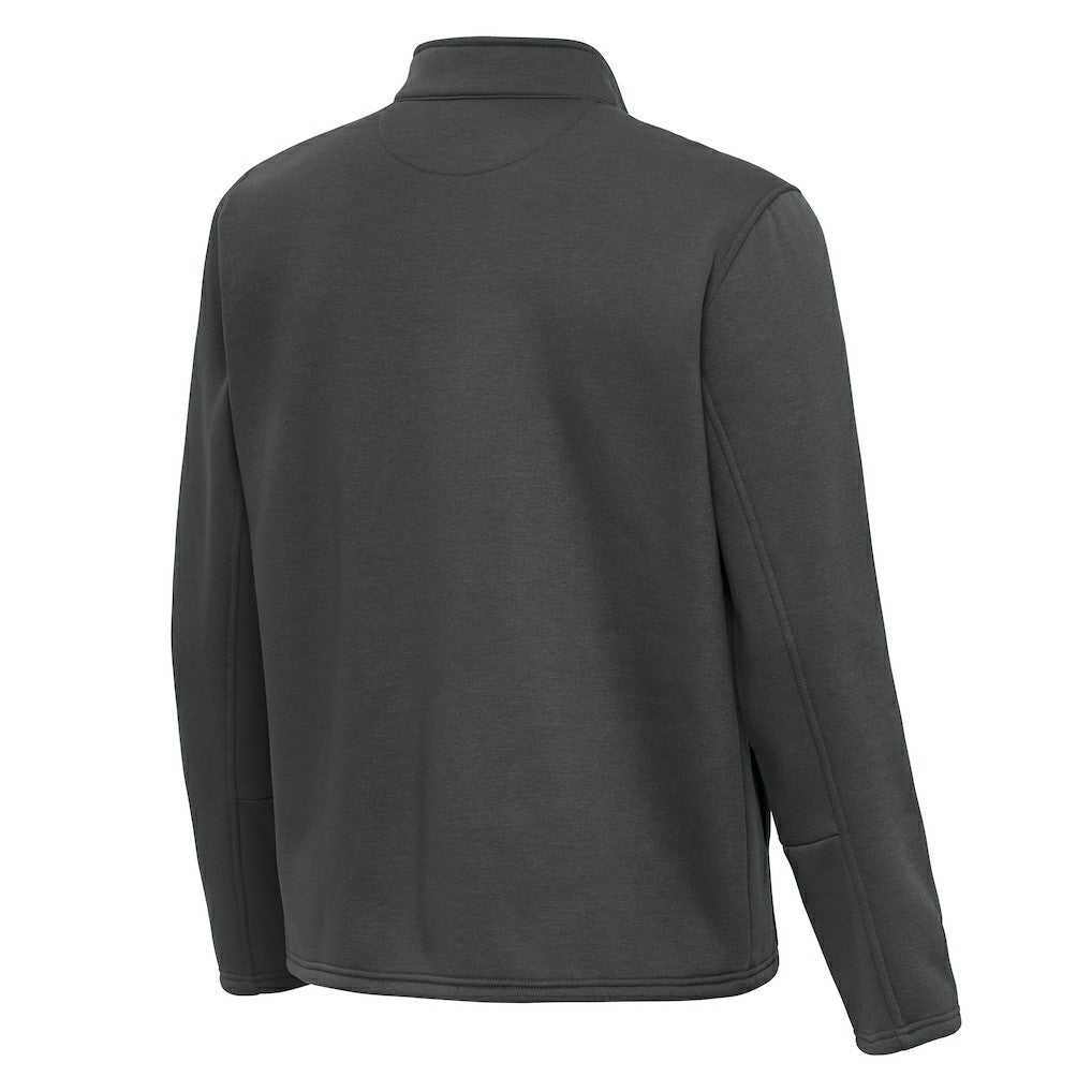 New York Giants Antigua Twist Quarter-Zip Pullover Jacket Pewter - NFL