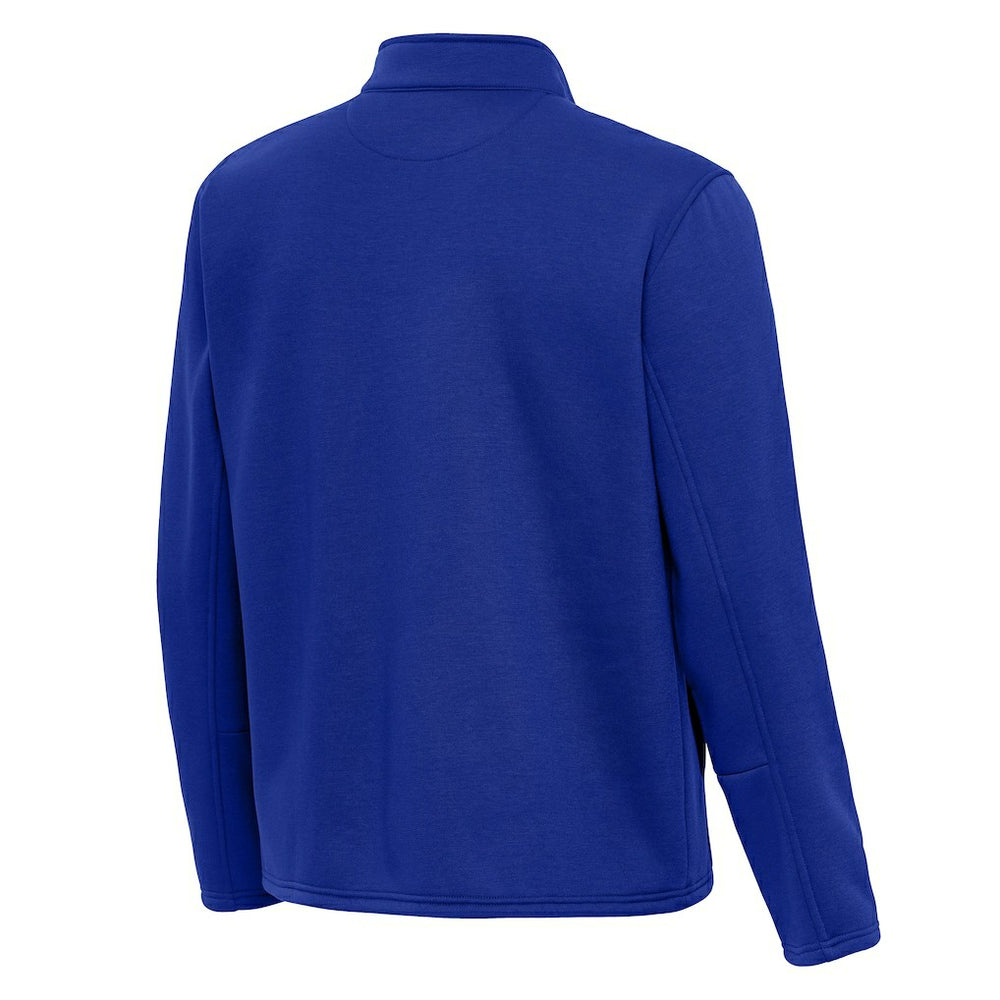 New York Giants Antigua Twist Quarter-Zip Pullover Jacket Royal - NFL