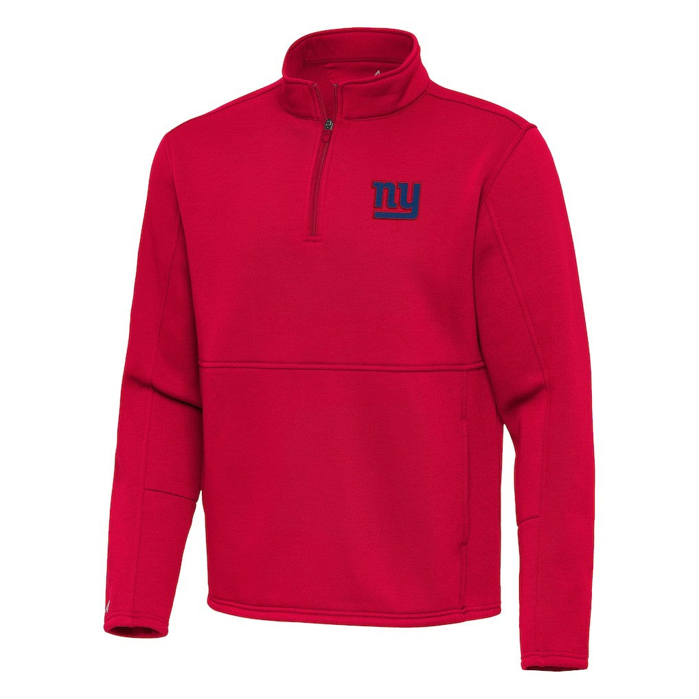 New York Giants Antigua Twist Quarter-Zip Pullover Jacket Red - NFL
