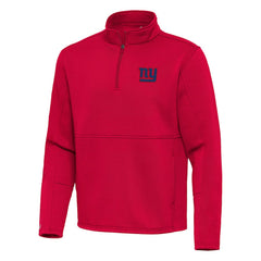 New York Giants Antigua Twist Quarter-Zip Pullover Jacket Red - NFL