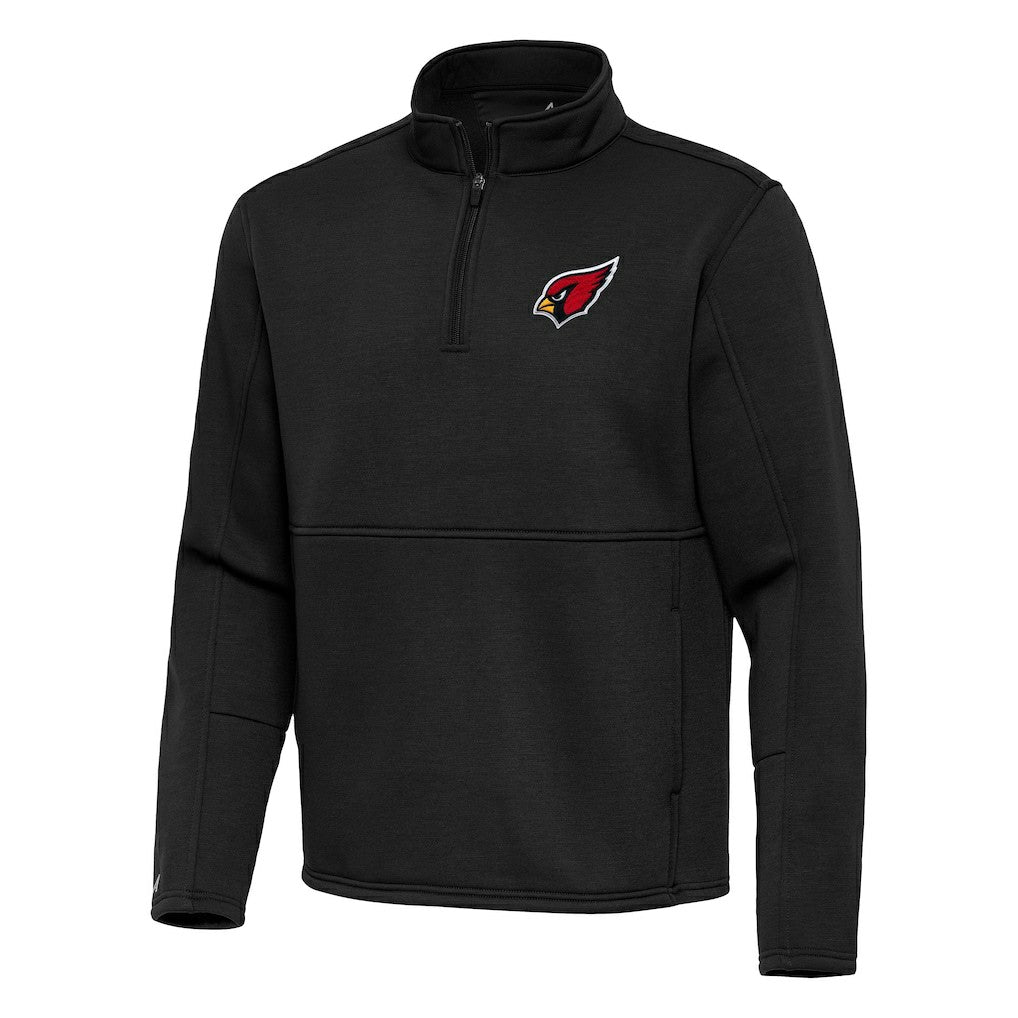 Arizona Cardinals Antigua Twist Quarter-Zip Pullover Jacket Black - NFL
