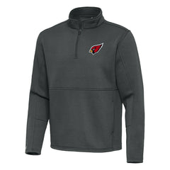 Arizona Cardinals Antigua Twist Quarter-Zip Pullover Jacket Pewter - NFL