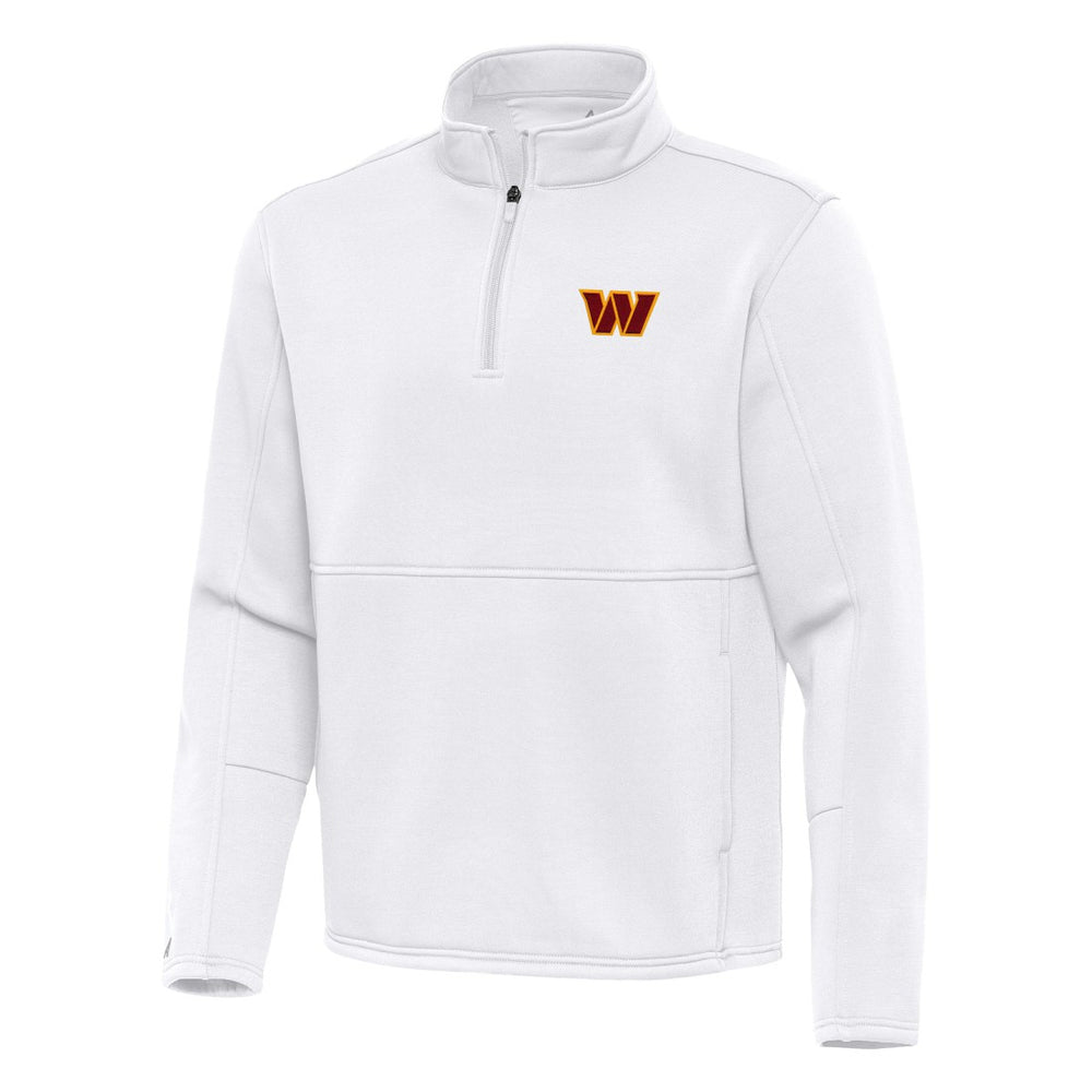 Washington Commanders Antigua Twist Quarter-Zip Pullover Jacket White - NFL