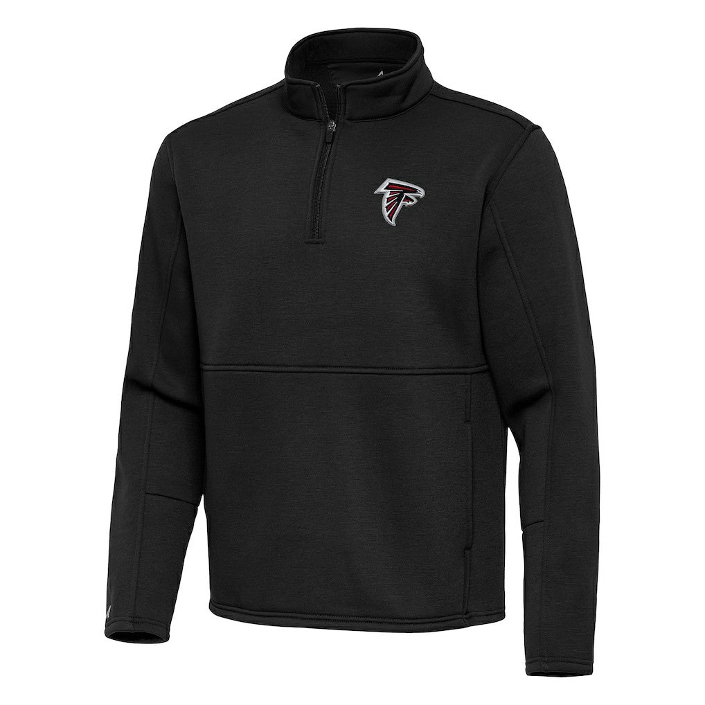 Atlanta Falcons Antigua Twist Quarter-Zip Pullover Jacket Black - NFL