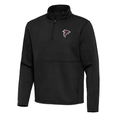 Atlanta Falcons Antigua Twist Quarter-Zip Pullover Jacket Black - NFL