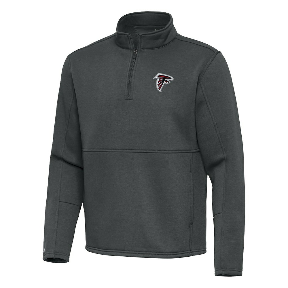 Atlanta Falcons Antigua Twist Quarter-Zip Pullover Jacket Pewter - NFL