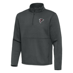 Atlanta Falcons Antigua Twist Quarter-Zip Pullover Jacket Pewter - NFL