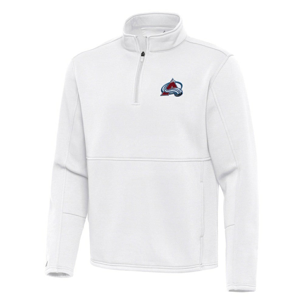 Colorado Avalanche - Antigua Twist Quarter-Zip Pullover Jacket White
