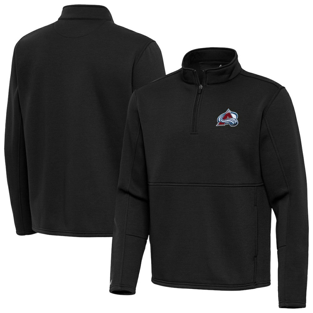 Colorado Avalanche - Antigua Twist Quarter-Zip Pullover Jacket Black