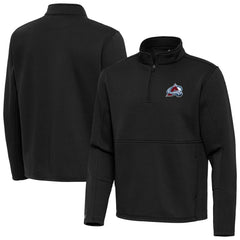 Colorado Avalanche - Antigua Twist Quarter-Zip Pullover Jacket Black