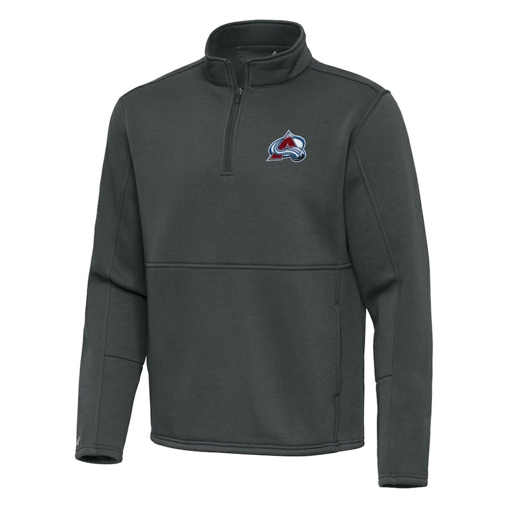 Colorado Avalanche - Antigua Twist Quarter-Zip Pullover Jacket Silver