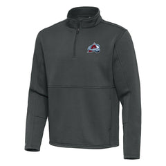 Colorado Avalanche - Antigua Twist Quarter-Zip Pullover Jacket Silver