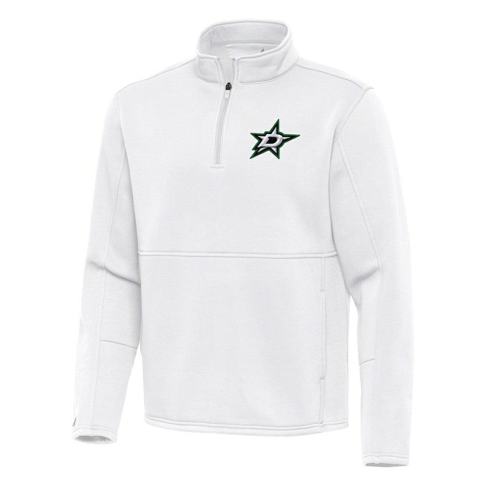 Dallas Stars - Antigua Twist Quarter-Zip Pullover Jacket White