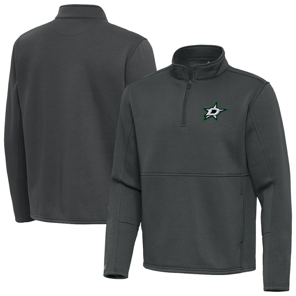 Dallas Stars - Antigua Twist Quarter-Zip Pullover Jacket Silver