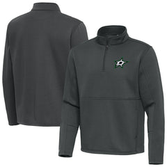 Dallas Stars - Antigua Twist Quarter-Zip Pullover Jacket Silver