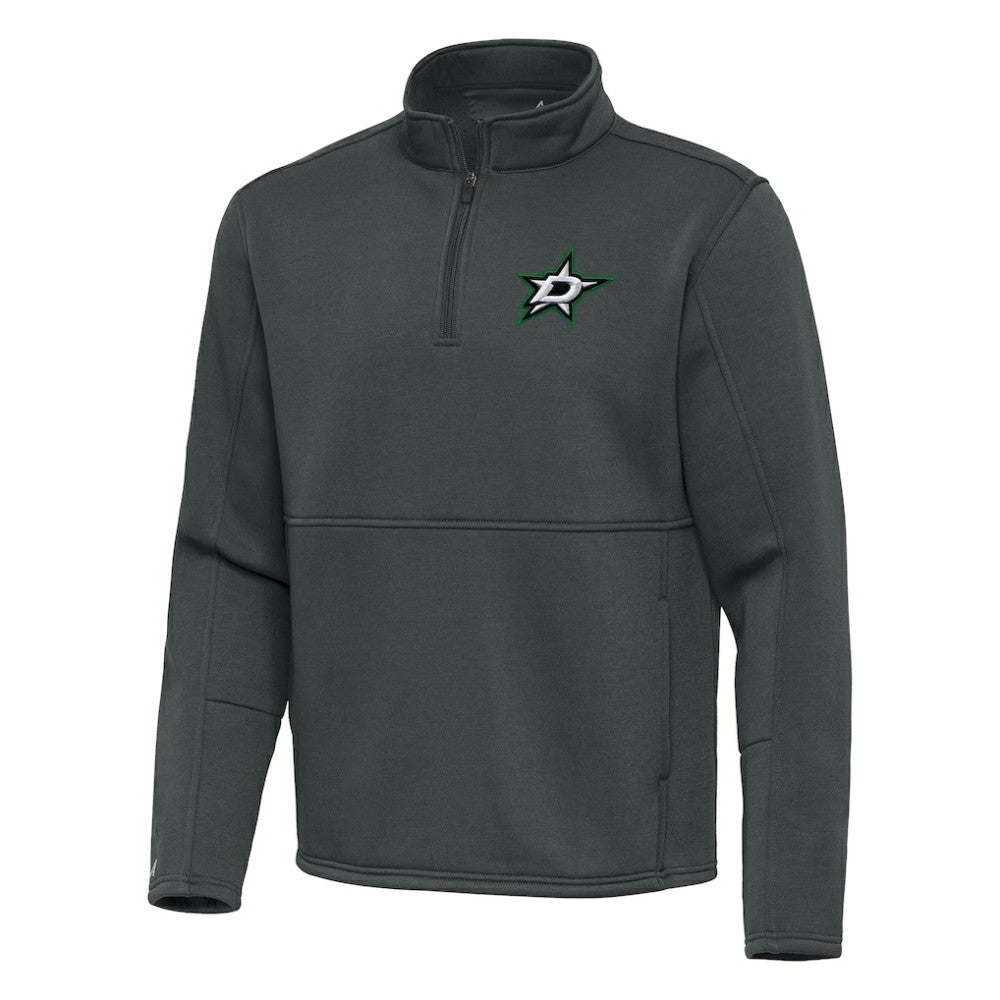Dallas Stars - Antigua Twist Quarter-Zip Pullover Jacket Silver
