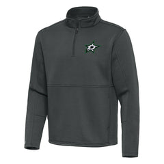 Dallas Stars - Antigua Twist Quarter-Zip Pullover Jacket Silver