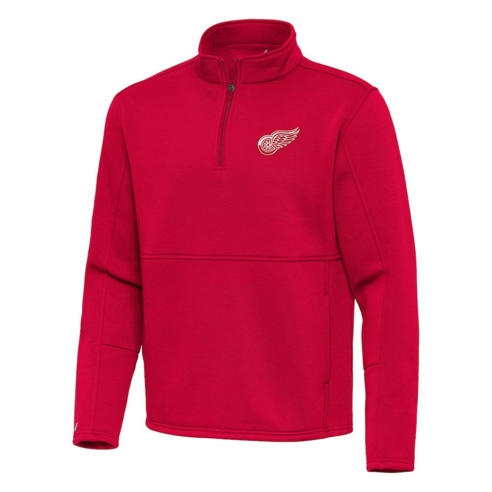 Detroit Red Wings - Antigua Twist Quarter-Zip Pullover Jacket Red
