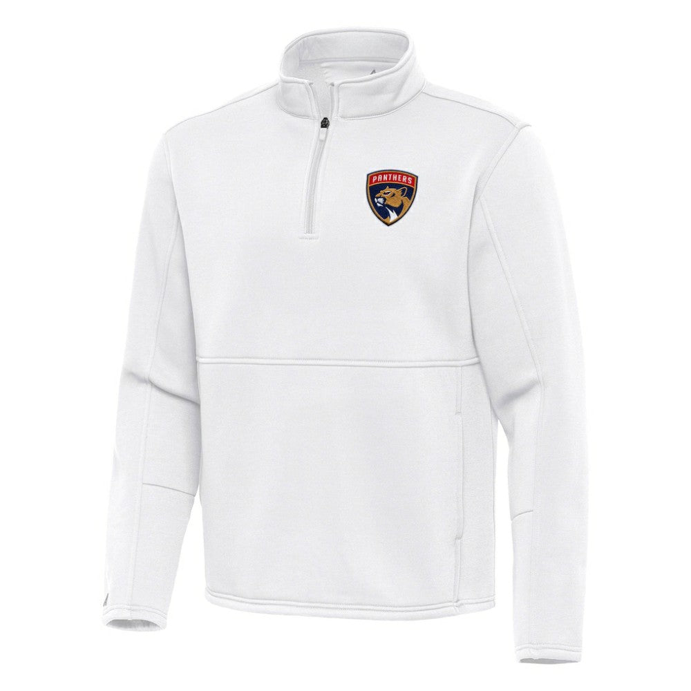 Florida Panthers - Antigua Twist Quarter-Zip Pullover Jacket White
