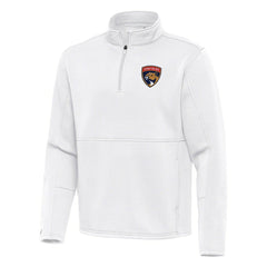 Florida Panthers - Antigua Twist Quarter-Zip Pullover Jacket White