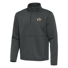 Nashville Predators - Antigua Twist Quarter-Zip Pullover Jacket Pewter