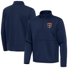 Florida Panthers - Antigua Twist Quarter-Zip Pullover Jacket Navy