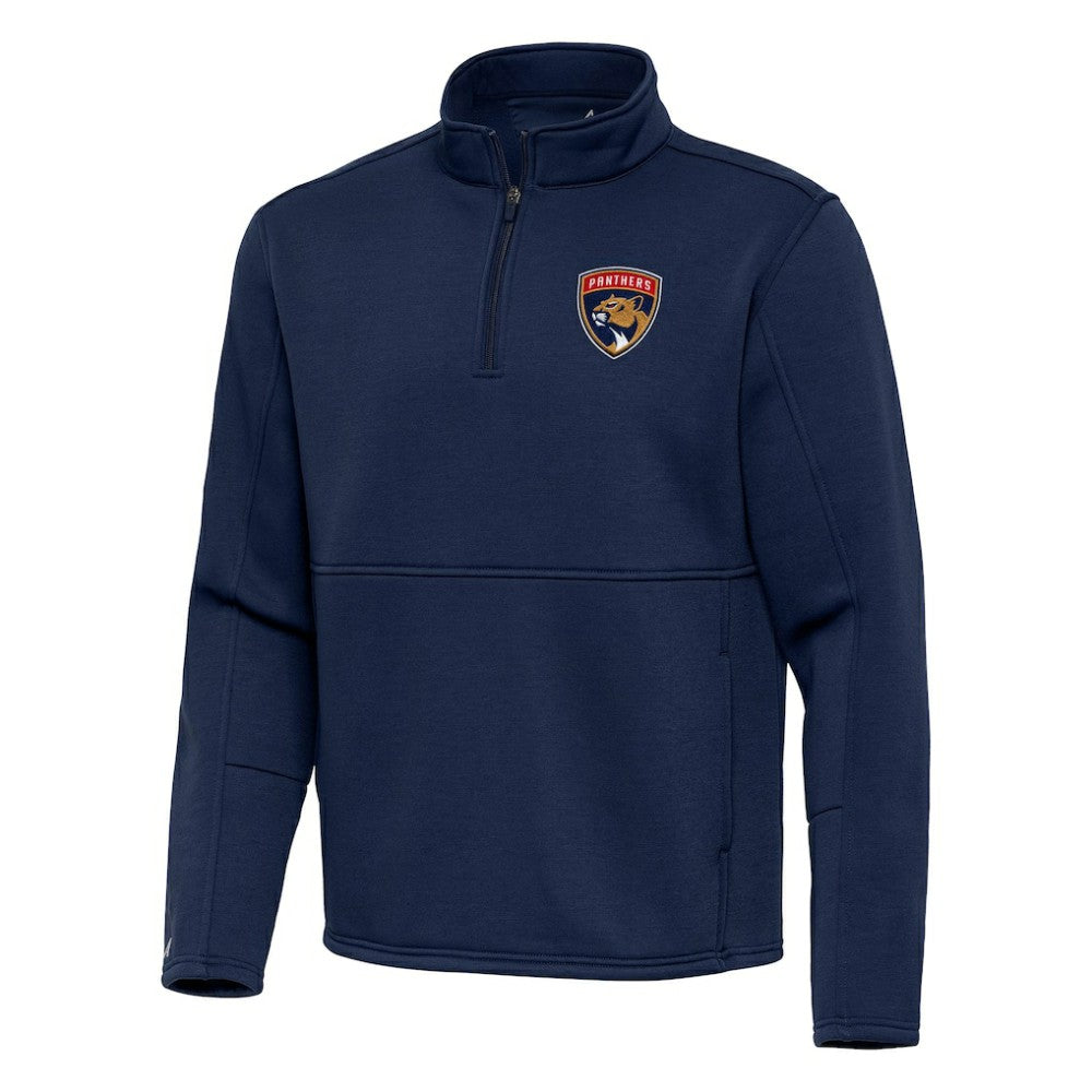 Florida Panthers - Antigua Twist Quarter-Zip Pullover Jacket Navy